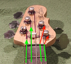 Keep strings in a straight line!